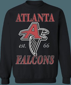 Atlanta Falcons Vintage 1960's NFL American Football Lover Sweatshirt Hoodie - Retro Style Fan Gear