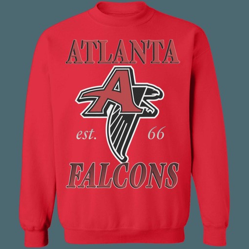 Atlanta Falcons Vintage 1960's NFL American Football Lover Sweatshirt Hoodie - Retro Style Fan Gear - Image 2