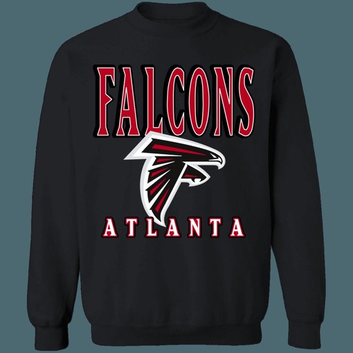 Atlanta Falcons Vintage NFL Classic T-Shirt Hoodie - For Football Fans - Image 3