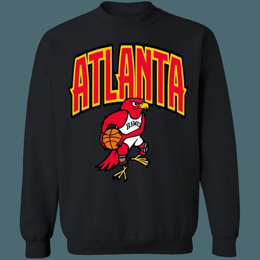 Atlanta Hawks 90s Cartoon NBA Vintage Sweatshirt Hoodie Shirt for NBA Fans - Vintage Style - Image 3