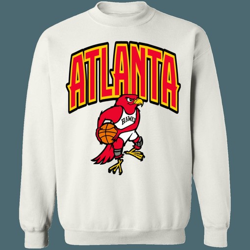 Atlanta Hawks 90s Cartoon NBA Vintage Sweatshirt Hoodie Shirt for NBA Fans - Vintage Style - Image 4