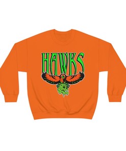 Atlanta Hawks Halloween Retro NBA Sweatshirt Hoodie Shirt for NBA Fans - Vintage Style