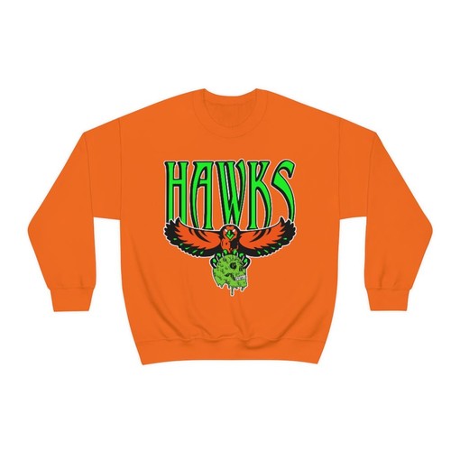 Atlanta Hawks Halloween Retro NBA Sweatshirt Hoodie Shirt for NBA Fans - Vintage Style