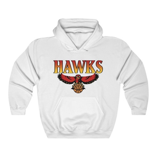 Atlanta Hawks Vintage 90s NBA Sweatshirt Hoodie Shirt for NBA Fans - Retro Style - Image 2