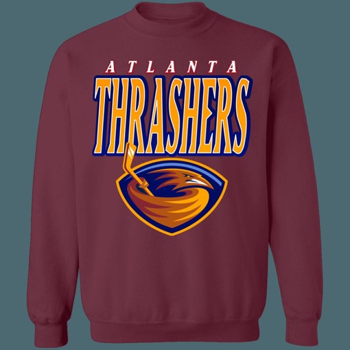 Atlanta Thrashers Vintage NHL Heavyweight Crewneck Unisex Sweatshirt Hoodie Shirt - Vintage Style - Image 3