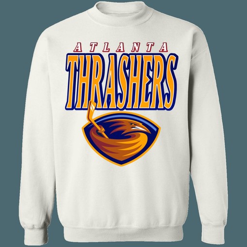 Atlanta Thrashers Vintage NHL Heavyweight Crewneck Unisex Sweatshirt Hoodie Shirt - Vintage Style - Image 4
