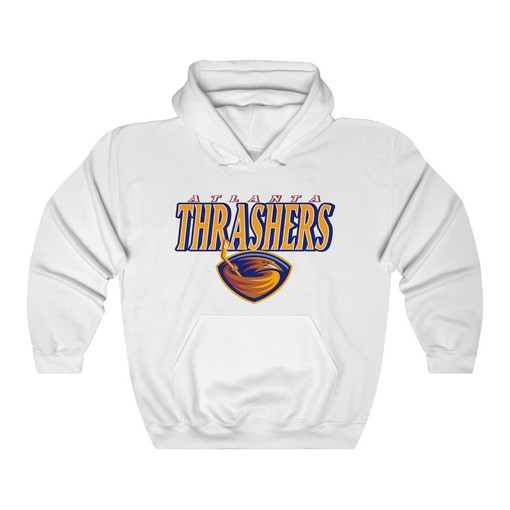 Atlanta Thrashers Vintage NHL Heavyweight Pullover Hoodie Sweatshirt Sport Shirt - Vintage Style - Image 2