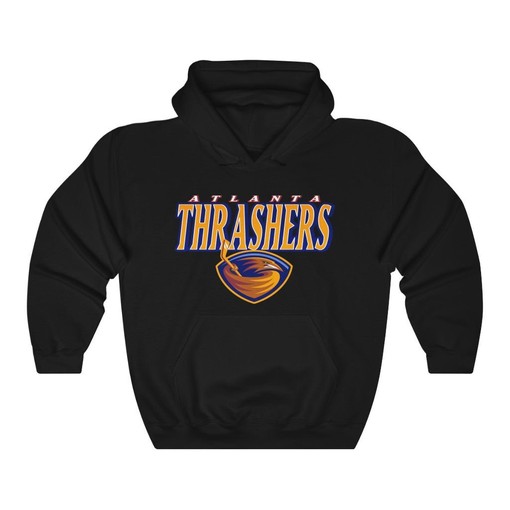 Atlanta Thrashers Vintage NHL Heavyweight Pullover Hoodie Sweatshirt Sport Shirt - Vintage Style - Image 3
