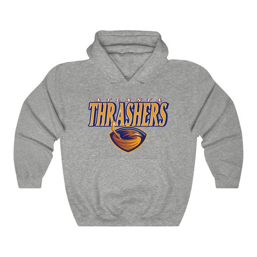 Atlanta Thrashers Vintage NHL Heavyweight Pullover Hoodie Sweatshirt Sport Shirt - Vintage Style - Image 4