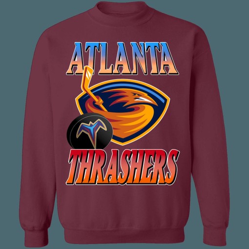 Atlanta Thrashers Vintage NHL Sweatshirt Hoodie T-Shirt for Hockey Lovers Sweater - Vintage Style - Image 4