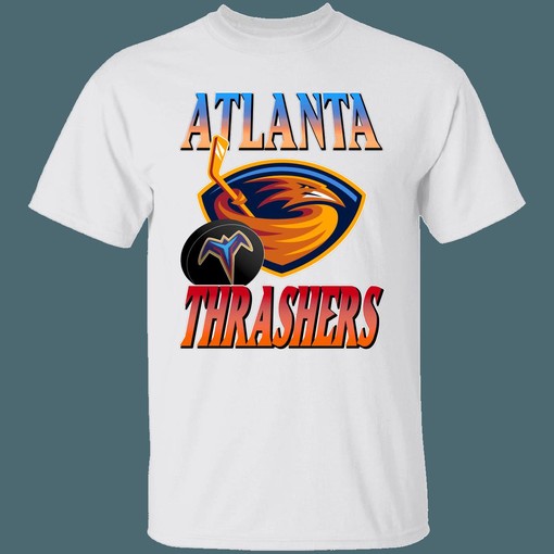 Atlanta Thrashers Vintage NHL T-Shirt Sweatshirt Hoodie National Hockey League Shirt - Vintage Style - Image 3