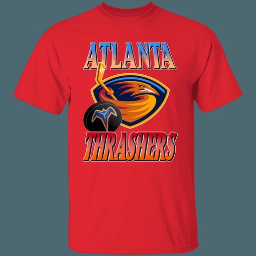 Atlanta Thrashers Vintage NHL T-Shirt Sweatshirt Hoodie National Hockey League Shirt - Vintage Style - Image 4