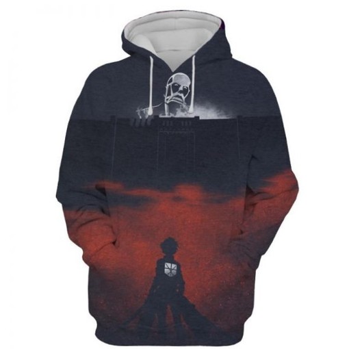 Attack On Titan Colossal All Over Print 3D Hoodie - Perfect for Anime Fans