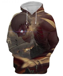 Attack On Titan Eren Jeager 3D Printed All Over Print Hoodie - Unique Hoodie for Anime Fans
