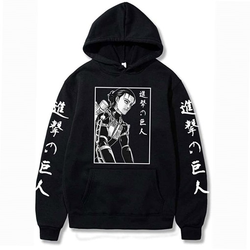 Attack on Titan Eren Yeager 3D Hoodie All Over Printful Design