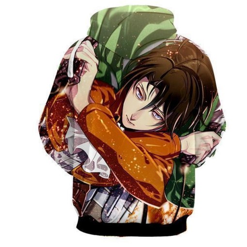 Attack on Titan Levi Ackerman All Over Print 3D Hoodie - Perfect for Men - Image 2