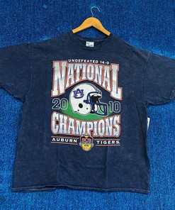 Auburn Tigers 2010 NCAA Football National Champions 2X T-Shirt Sweatshirt Hoodie Gifts for Fans - Retro Style