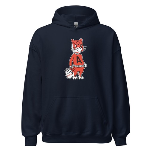 Auburn Tigers Moonshine Hoodie Sweatshirt Sport Shirt - 1950s Artwork - Rare - Image 2