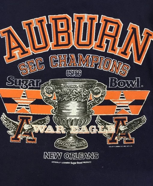 Auburn Tigers Sugar Bowl SEC Champions Vintage Style T-Shirt, Hoodie and Sweater - Image 2