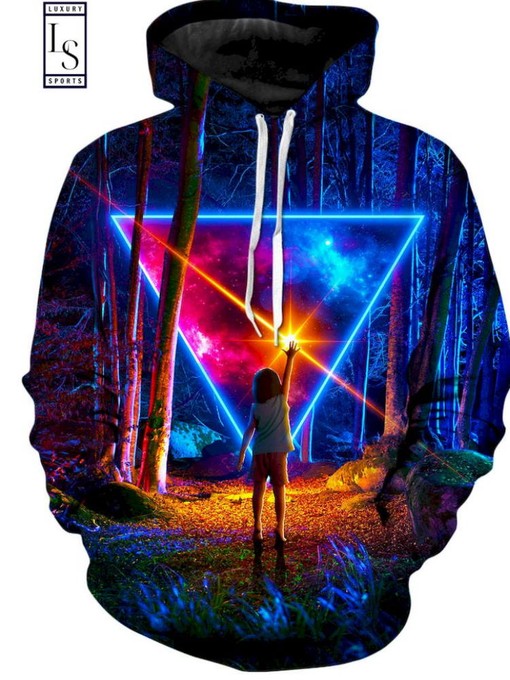 Awe Wonder Unisex All Over Print 3D Hoodie - For Fans of Mysterious Art