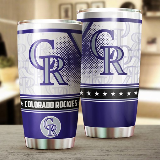 Awesome and Unique Design - Colorado Rockies MLB Tumbler with Baseball Tumbler Ideas - Image 2