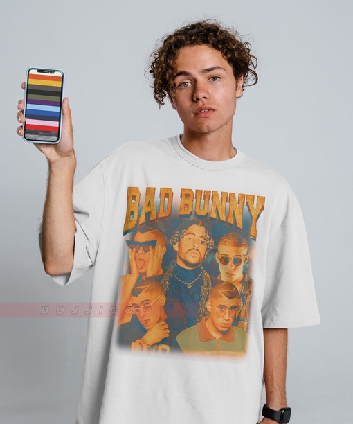 BAD BUNNY Shirt, Bad Bunny Benito Antonio Tribute Rap Shirt, Hip-hop T-shirt, Ocasio Vintage Tee, Movie Fans Gifts