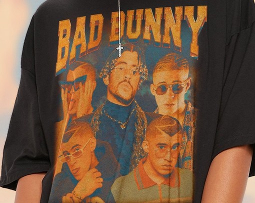BAD BUNNY Shirt, Bad Bunny Benito Antonio Tribute Rap Shirt, Hip-hop T-shirt, Ocasio Vintage Tee, Movie Fans Gifts - Image 2