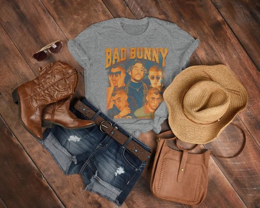 BAD BUNNY Shirt, Bad Bunny Benito Antonio Tribute Rap Shirt, Hip-hop T-shirt, Ocasio Vintage Tee, Movie Fans Gifts - Image 3