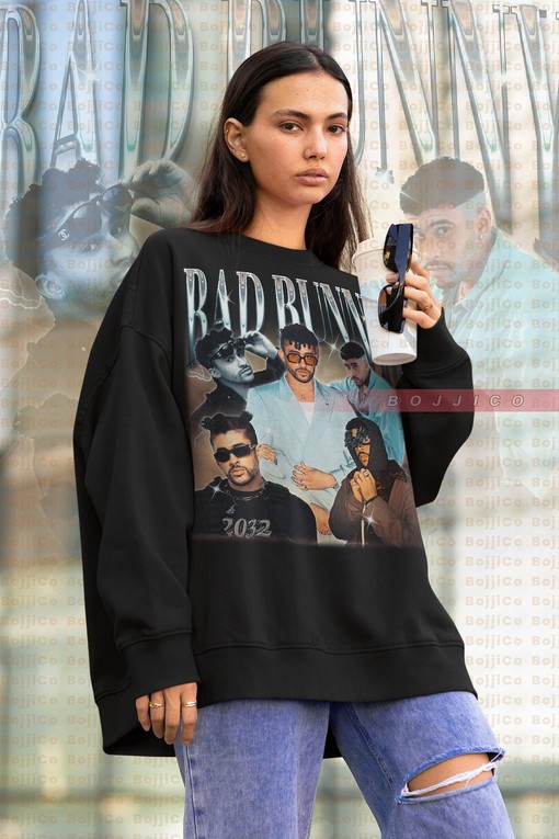 BAD BUNNY YHLQMDLG Sweatshirt, Bad Bunny Benito Antonio Sweater, Hip-hop T-shirt, Ocasio Vintage Tee