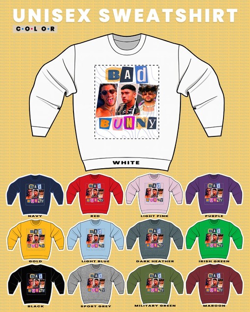 BAD BUNNY YHLQMDLG Sweatshirt, Tribute Rap Shirt, Bad Bunny Benito Antonio Sweater, Ocasio Vintage Tee - Image 3