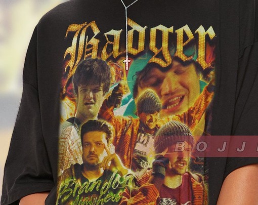 BADGER Breaking Bad Vintage Unisex T-shirt for Fans - Image 2