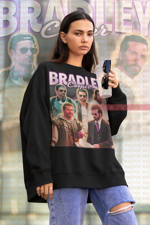 BRADLEY COOPER Homage Vintage Sweatshirt for Movie Fans