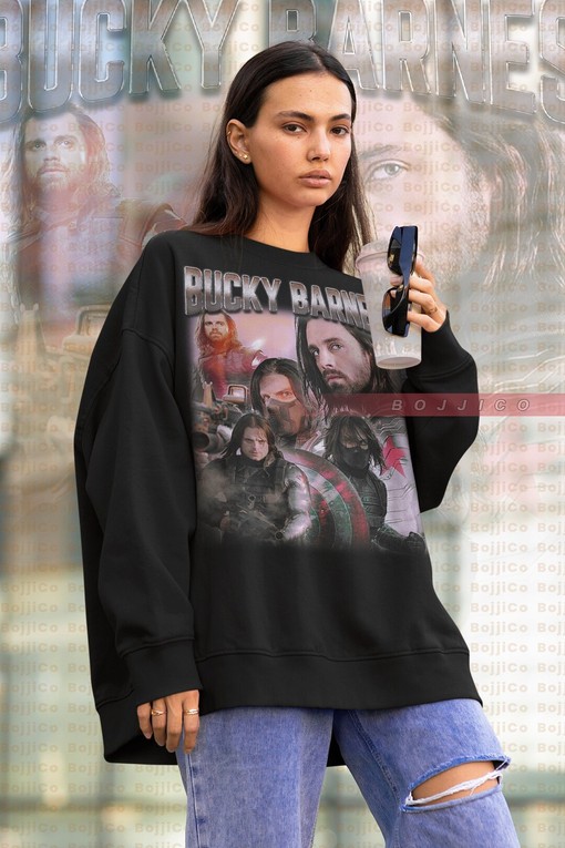 BUCKY BARNES Sebastian Stan Tribute Shirt, Homage Tee - Movie character shirts