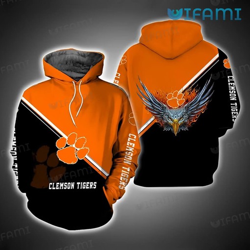 Baby Groot With Ball Clemson Tigers 3D Hoodie All Over Print for Men and Women