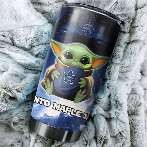 Baby Yoda Toronto Maple Leafs NHL Tumbler - A Must-Have for Fans