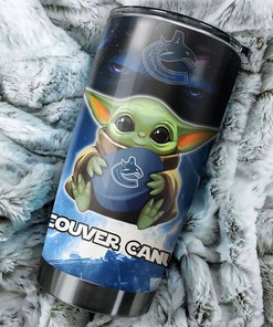 Baby Yoda Vancouver Canucks NHL Tumbler - May the Force Be with You
