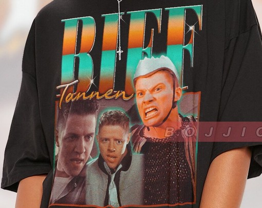 Back to Future Biff Tannen Character Shirt - Retro Biff Tannen Shirt - Biff Tannen Homage Tshirt - Image 2