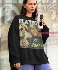 Bad Bunny Benito Antonio Sweater, BAD BUNNY PLAYBOY Sweatshirt, BadBunny Tribute Rap Shirt, Ocasio Vintage Tee