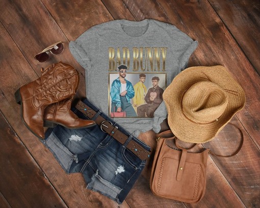 Bad Bunny Homage T-Shirt - Benito Antonio Classic Movie T-Shirts for Film Fans - Image 3
