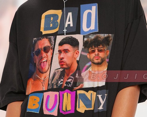 Bad Bunny Homage T-Shirt - Minimalist Movie Shirts for Bad Bunny Fans - Image 2