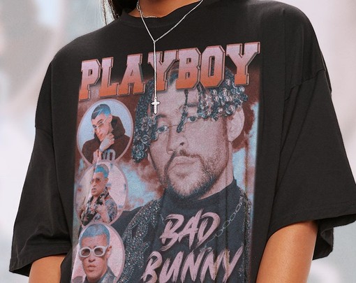 Bad Bunny Tribute Rap Shirt - YHLQMDLG Vintage Movie Shirts for Men - Image 2
