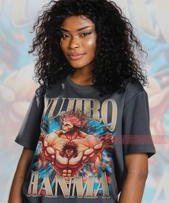 Baki Hanma Boxing Tee, Yujiro Hanma Anime T-Shirt for Men, Grappler Baki Manga Shirt, Jack Hanma Movie Shirts