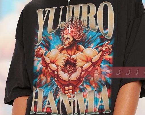 Baki Hanma Boxing Tee, Yujiro Hanma Anime T-Shirt for Men, Grappler Baki Manga Shirt, Jack Hanma Movie Shirts - Image 2