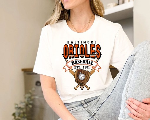 Baltimore Baseball Crewneck Sweatshirt, Vintage Baltimore MLB Shirt, Baseball Fan Gifts, College Shirts - Image 3