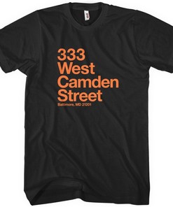 Baltimore Baseball Stadium Tee In Four Colors for Sports Fans