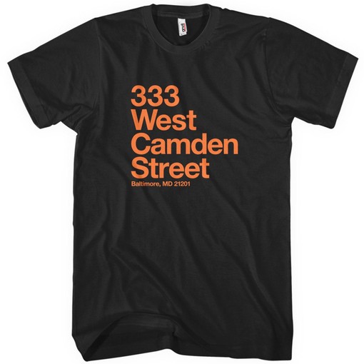 Baltimore Baseball Stadium Tee In Four Colors for Sports Fans