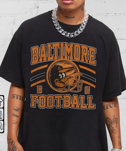 Baltimore Football Tee, Vintage Trending Gift for Fans