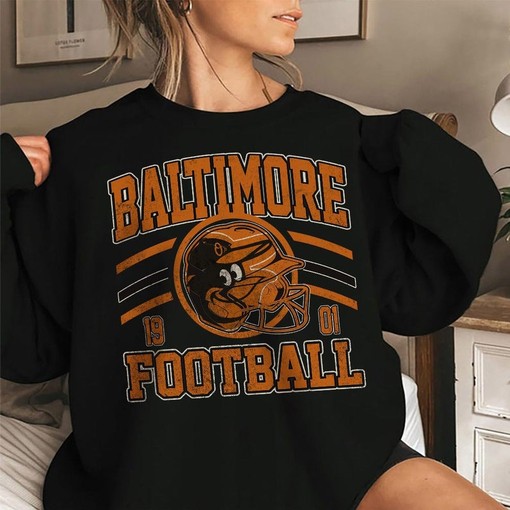 Baltimore Football Tee, Vintage Trending Gift for Fans - Image 2