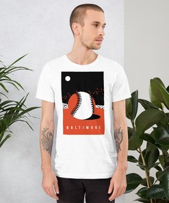 Baltimore Graphic Tee Orioles MLB Team Baseball Unisex Shirt with NCAA Shirt Kids