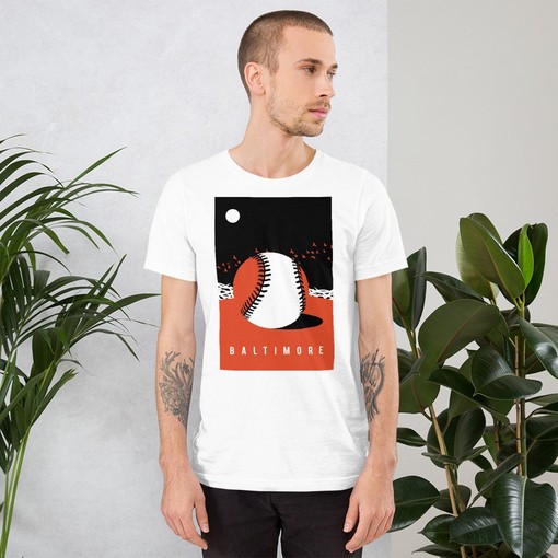 Baltimore Graphic Tee Orioles MLB Team Baseball Unisex Shirt with NCAA Shirt Kids